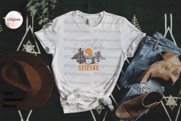 Arizona Western Embroidery Design: A Desert-Inspired Gem for Handmade Gifts