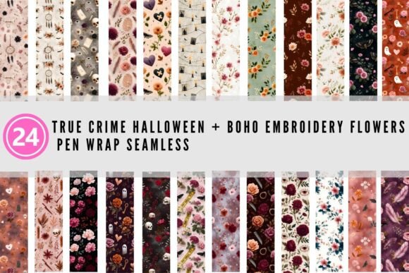 Boho Embroidery Flowers Pen Wrap Review for Apparel Designers