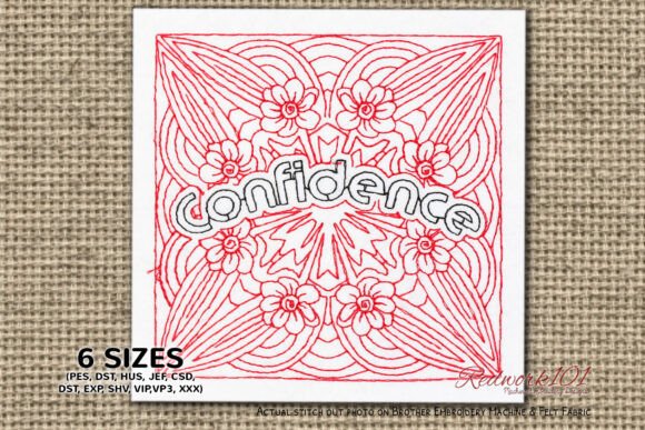 Confidence Word Redwork Embroidery: A Designer’s Honest Review