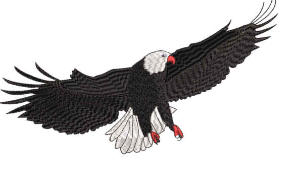 Falcon Embroidery Design: Bold Branding for Small Business Merch