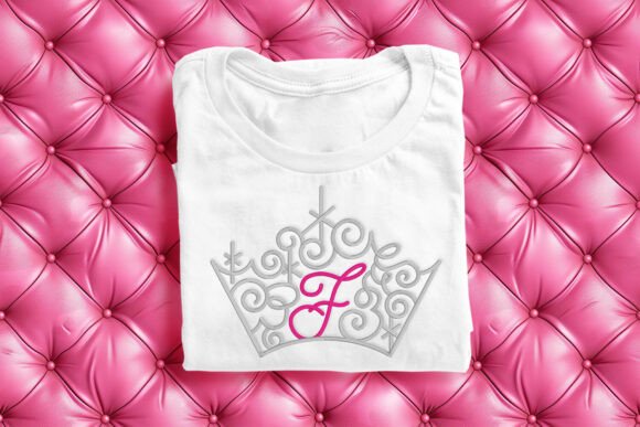 Magical Tiara with Letter F Embroidery