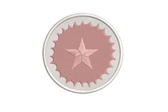 Pink Star Badge Embroidery Design: A Sweet Touch for Personalized Gifts