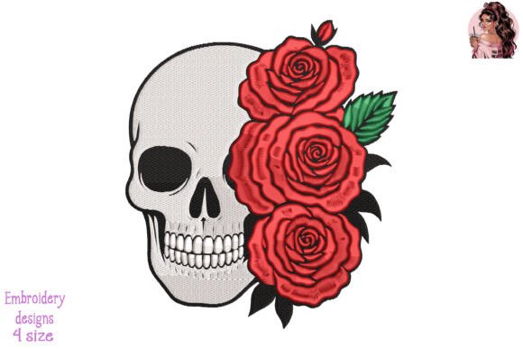 Rose of the Dead Embroidery: A Hauntingly Stylish Addition for Etsy Sellers