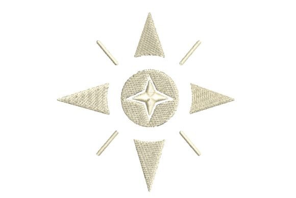 Shining Compass Star Embroidery Design – A Review for Small Business Branding